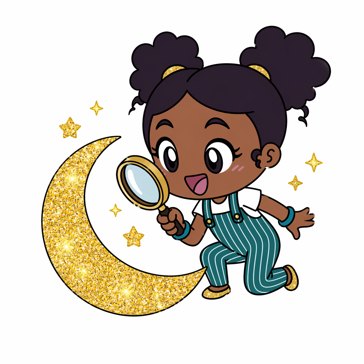 Miki reviewing your brand with a magnifying glass